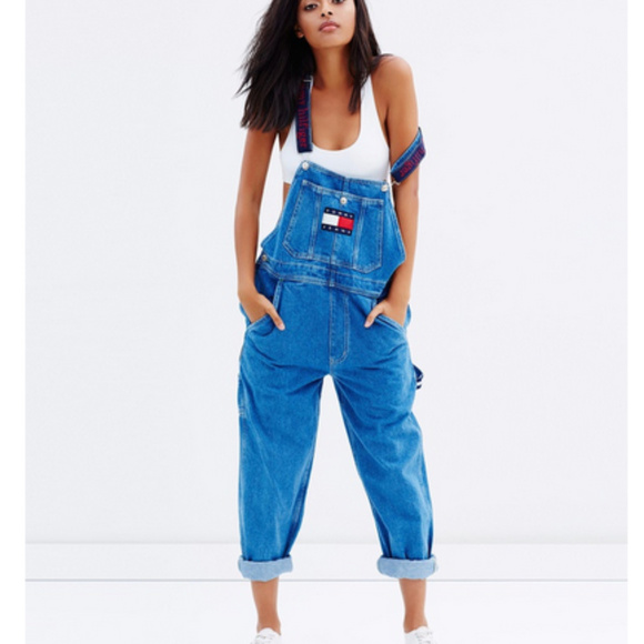 tommy jeans dungarees